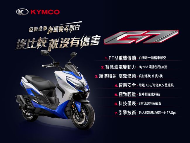 光陽震撼出招！白牌旗艦「G7」正式現身 柯俊斌董座親自領軍啟動預購 5月上市倒數、通路300人搶先試乘