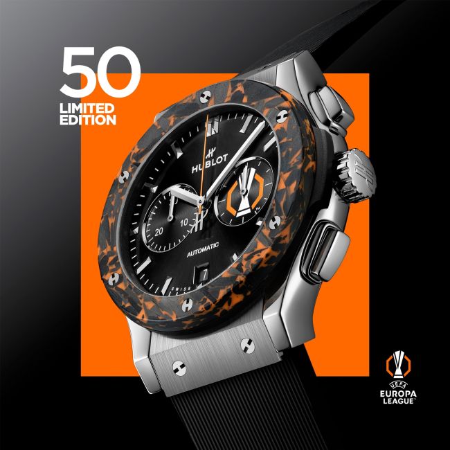 HUBLOT宇舶錶矚目發佈經典融合歐足超級聯賽計時碼錶